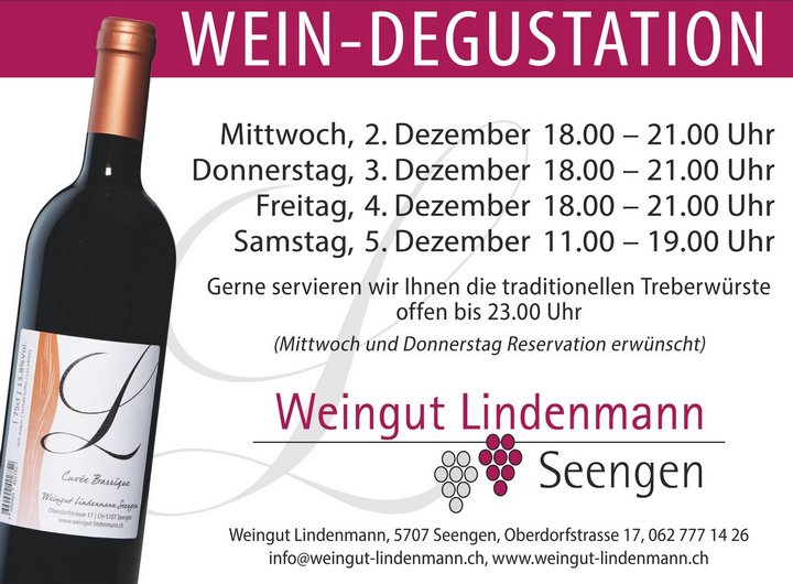 Wein-Degustation mit Treberwürsten